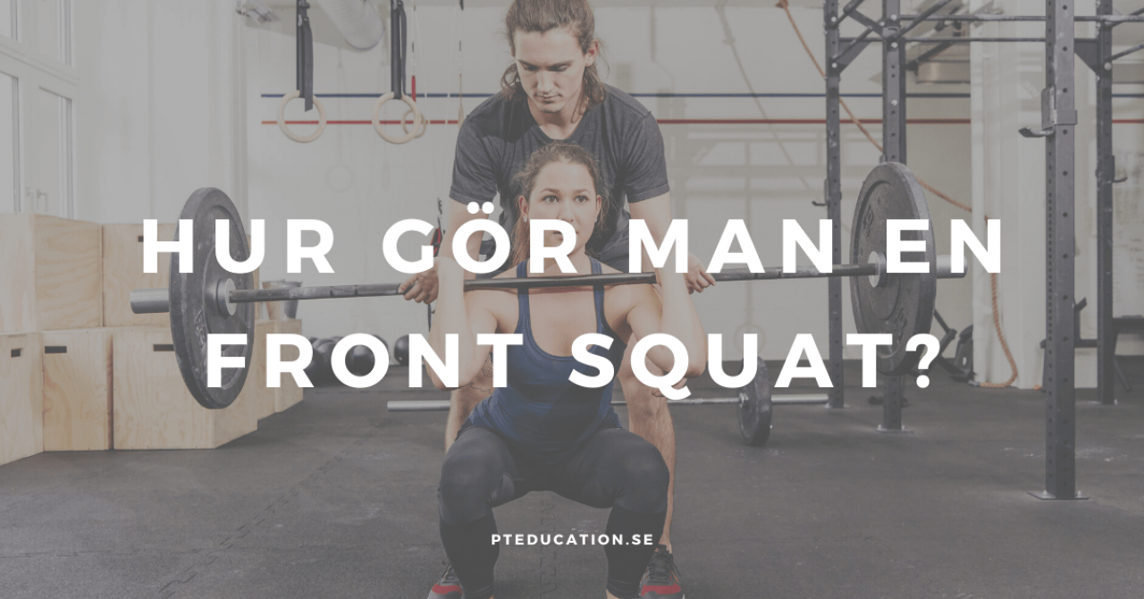 Hur gör man en front  squat?